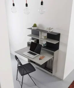 Tavolo rettangolare a penisola Bureau + 3 sedie zeta scontato Tavoli