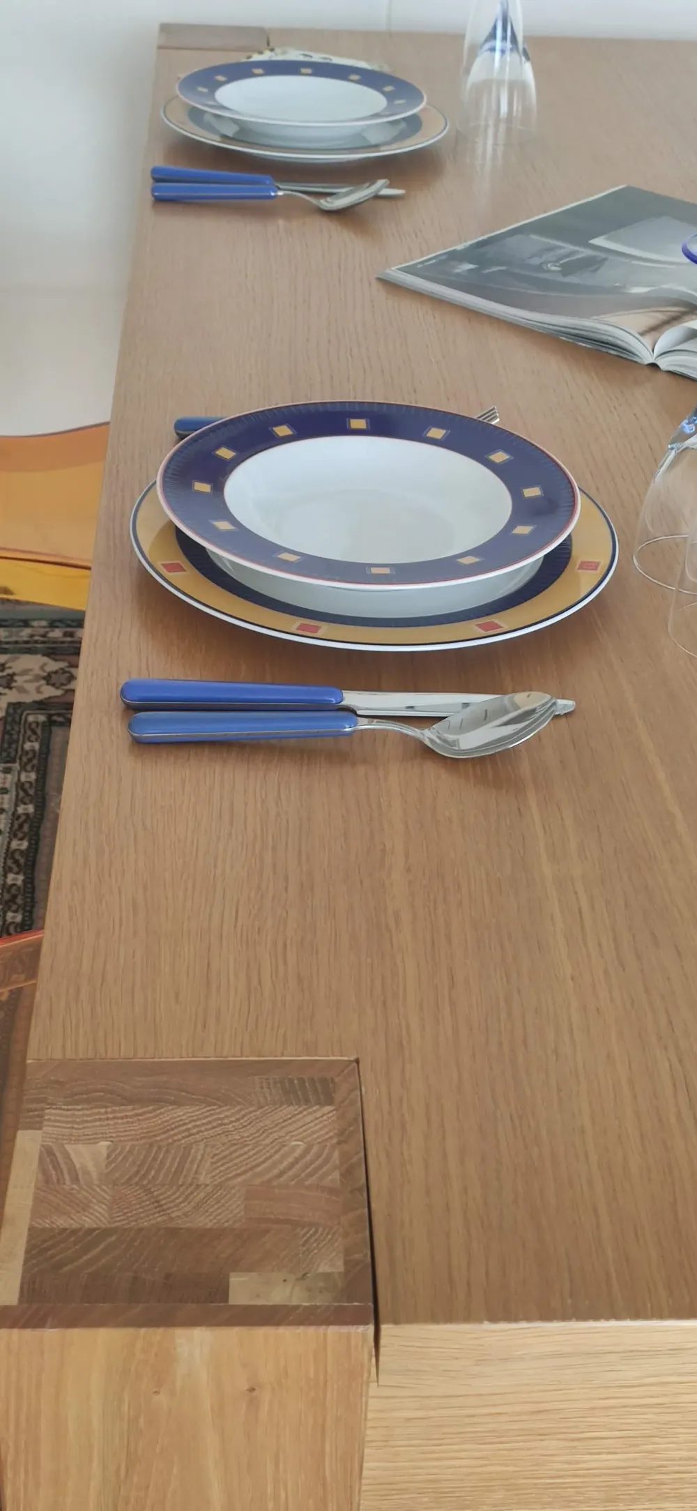 Tavolo rettangolare a quattro gambe Fiandre scontato^Artigianale Sale