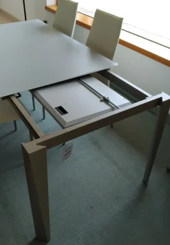 Best Tavolo rettangolare a quattro gambe Tavolo chef piano cristallo opaco antigraffio scontato Tavoli