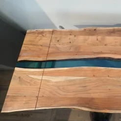 Tavolo rettangolare allungabile Tavolo teak e resina l allungabile  ^Nuovi Mondi Collection New