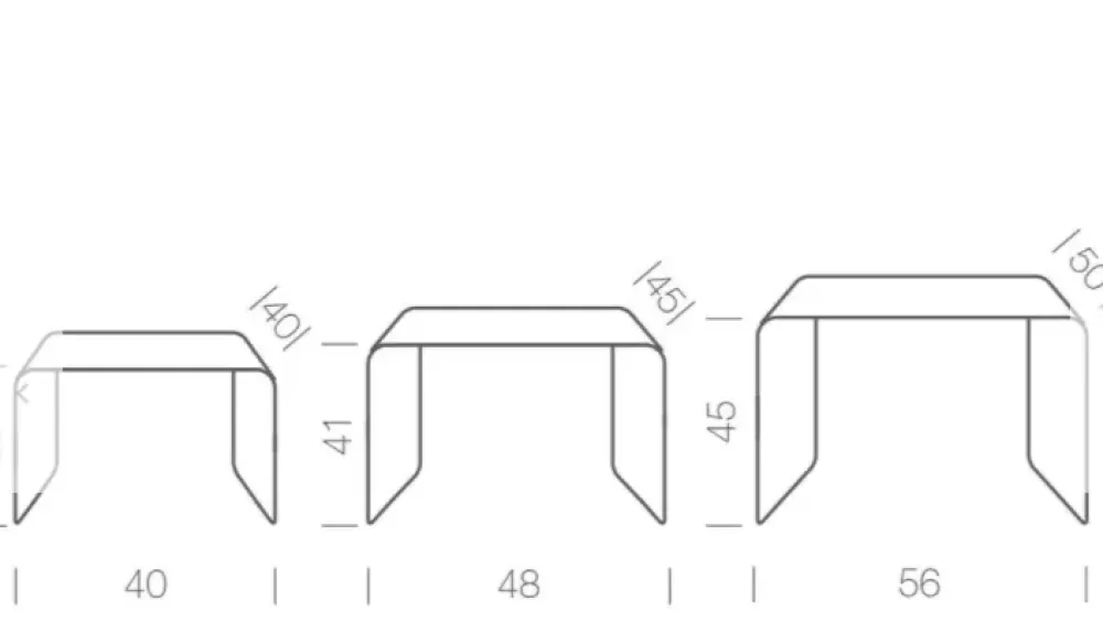 Pianca Tavolo rettangolare allungabile Set trio- Tavoli