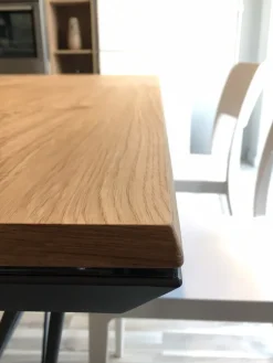 Tavolo rettangolare allungabile e allargabile Fil8 in Rovere^Collezione esclusiva Discount