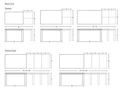 Hot Tavolo rettangolare allungabile Teorema a prezzo ribassato Tavoli