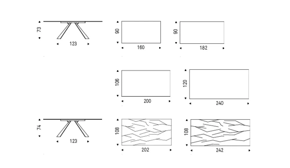 New Tavolo rettangolare con basamento centrale Eliot Cattelan scontato Tavoli