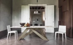 New Tavolo rettangolare con basamento centrale Big table scontato Tavoli