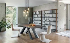 New Tavolo rettangolare con basamento centrale Big table scontato Tavoli