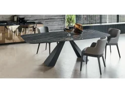 Cattelan Italia Tavolo rettangolare con basamento centrale Eliot keramik Cattelan scontato- Tavoli