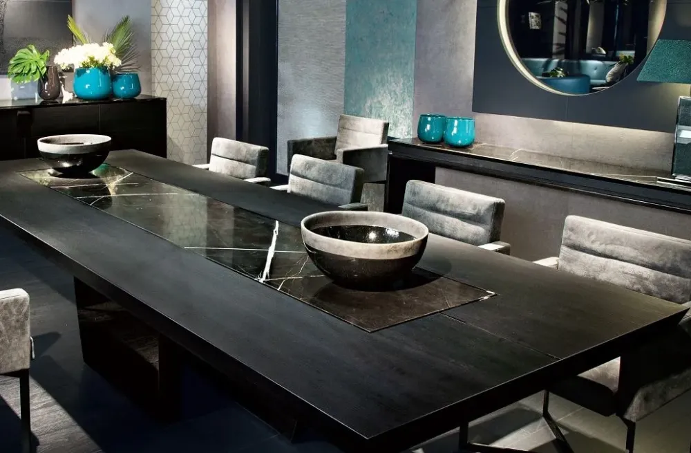 Md work Tavolo rettangolare in altri materiali Table luxury legno cedro del libano di in Offerta Outlet- Tavoli