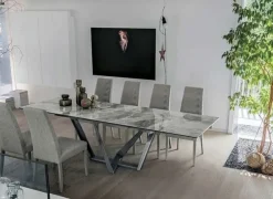 Tavolo rettangolare in ceramica Priamo * di in Offerta Outlet^Target Point Hot