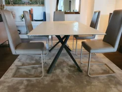 Ozzio Tavolo rettangolare in ceramica Diago di in Offerta Outlet- Tavoli