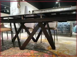 Online Tavolo rettangolare in ceramica Cartesio cs4111-r 200 di in Offerta Outlet Tavoli