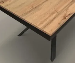 Collezione esclusiva Tavolo rettangolare in laminato Tavolo allungabile con piano rovere di in Offerta Outlet- Tavoli