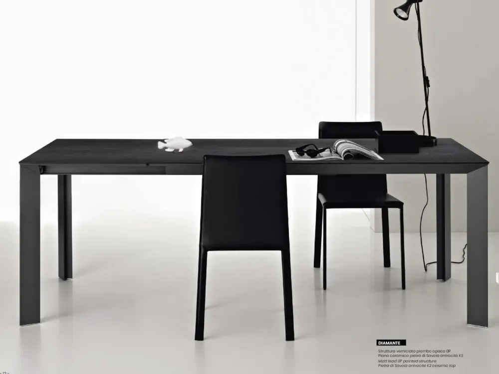 Online Tavolo rettangolare in legno Diamante in Offerta Outlet Tavoli