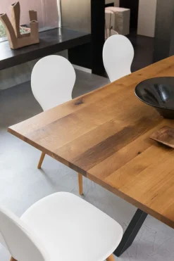 New Tavolo rettangolare in legno Cross di in Offerta Outlet Tavoli