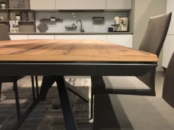 Ozzio Tavolo rettangolare in legno 4x4 di in Offerta Outlet- Tavoli