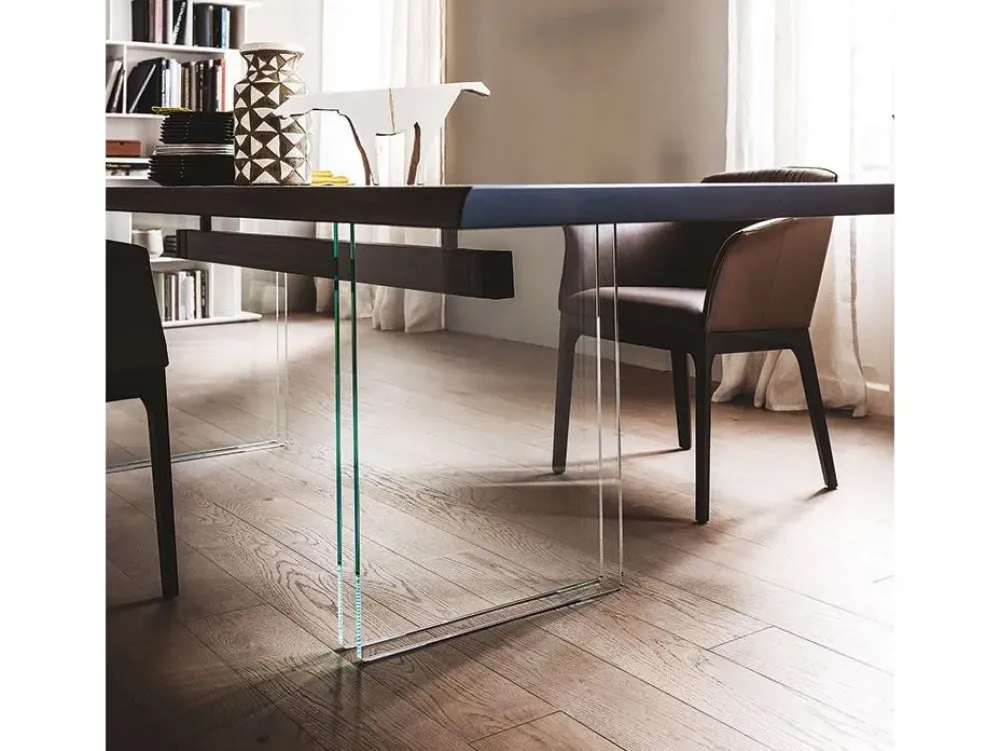 Tavolo rettangolare in legno Ikon di in Offerta Outlet^Cattelan Italia Sale