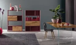 Tavolo rettangolare in legno Manhattan di in Offerta Outlet Tavoli