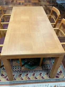 Artigianale Tavolo rettangolare in legno Quadro di in Offerta Outlet- Tavoli