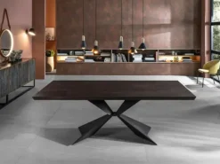 Tavolo rettangolare in legno Stark di in Offerta Outlet Tavoli