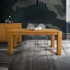 Artigianale Tavolo rettangolare in legno Gamba quadra allungabile in Offerta Outlet- Tavoli