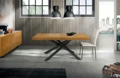 Tavolo rettangolare in legno e resina Tavolo allungabile di in Offerta Outlet Tavoli