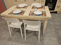 Sale Tavolo rettangolare in legno Tavolo modello alba di in Offerta Outlet Tavoli