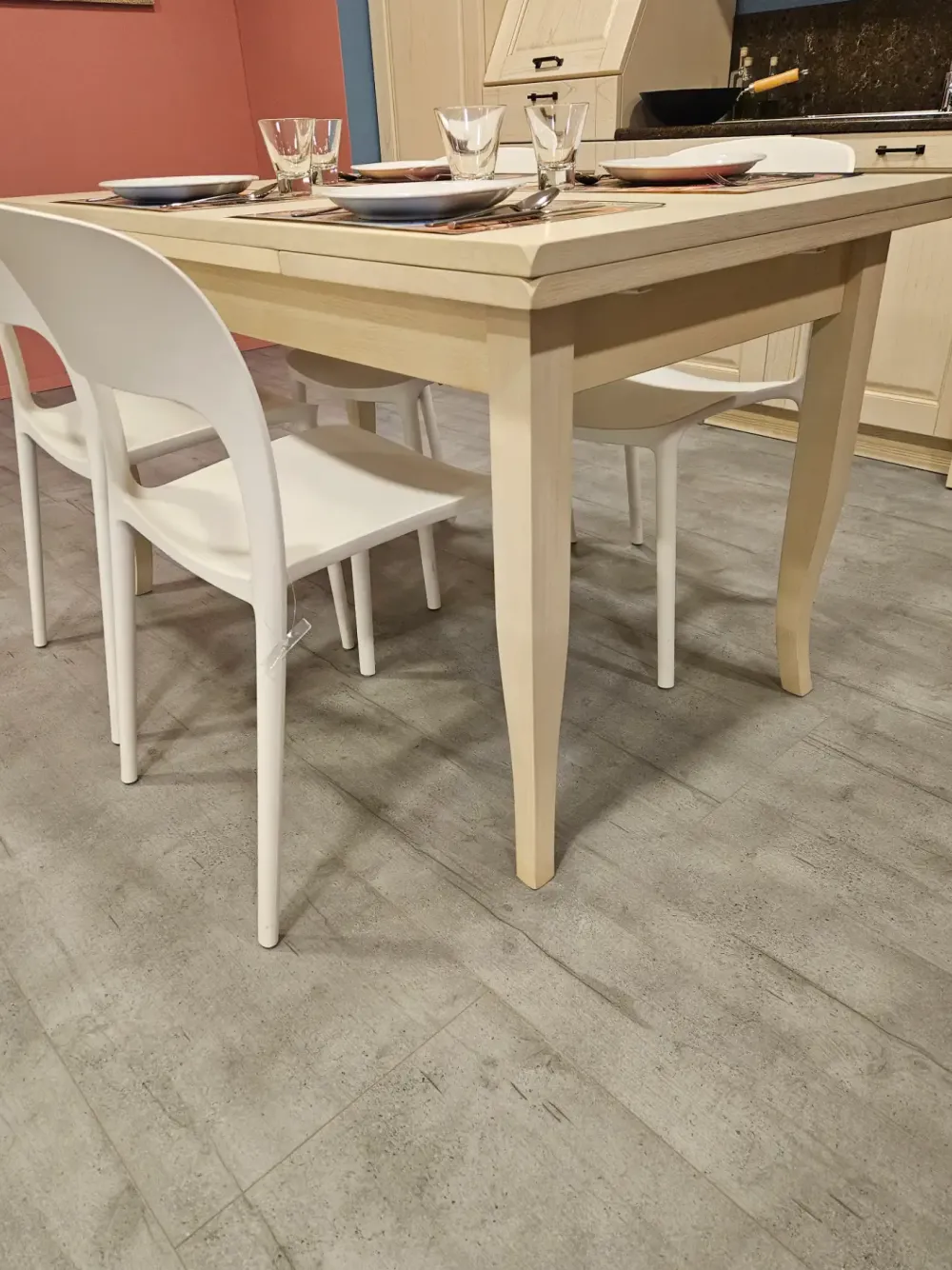 Sale Tavolo rettangolare in legno Tavolo modello alba di in Offerta Outlet Tavoli