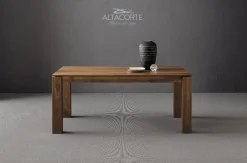 Outlet Tavolo rettangolare in legno Santiago di in Offerta Outlet Tavoli