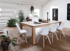 Outlet Tavolo rettangolare in legno Santiago di in Offerta Outlet Tavoli