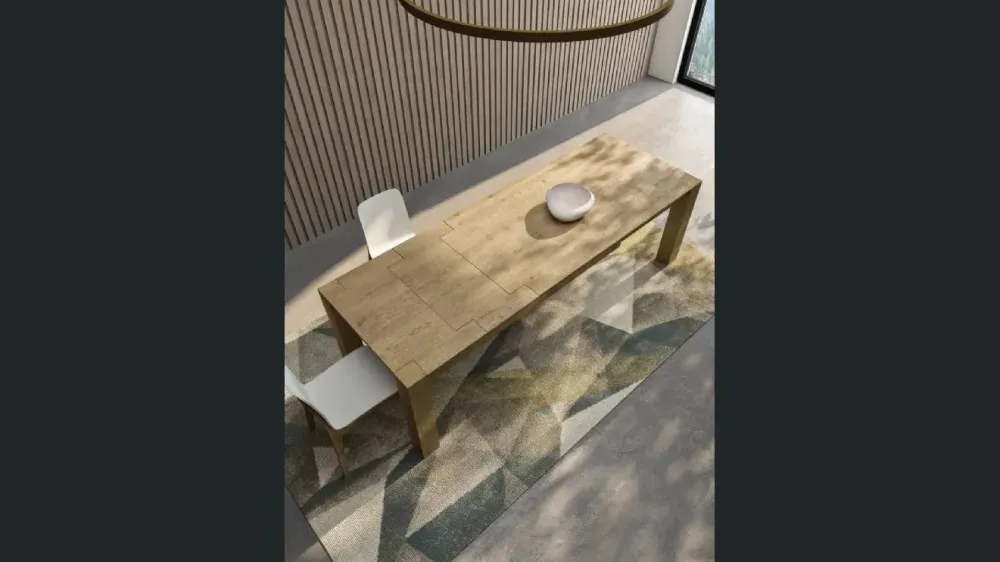 Fratelli Mirandola Tavolo rettangolare in legno Acheo di in Offerta Outlet- Tavoli