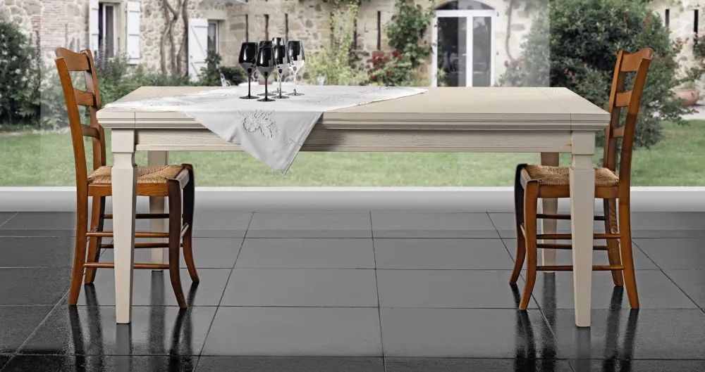 Pizzolato Tavolo rettangolare in legno Giotto di in Offerta Outlet- Tavoli