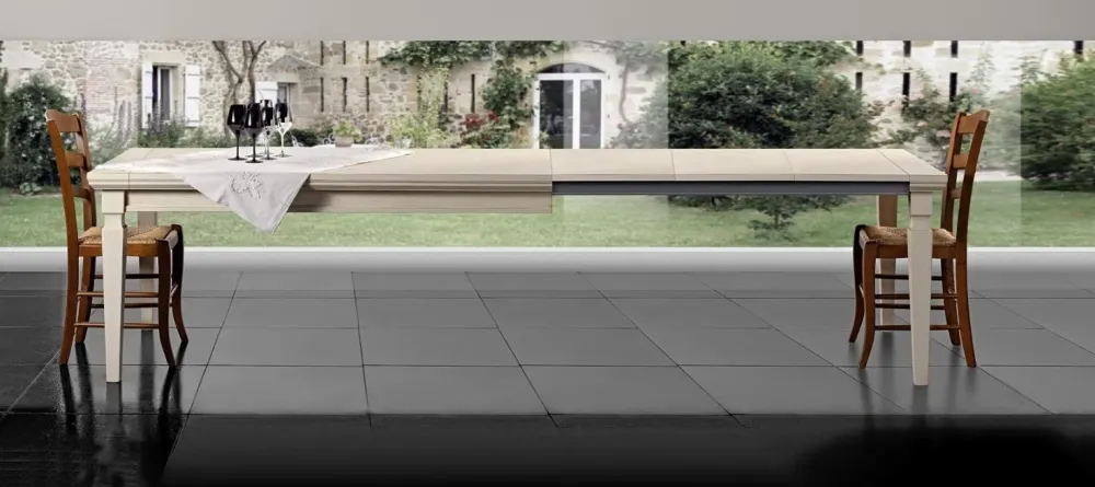 Pizzolato Tavolo rettangolare in legno Giotto di in Offerta Outlet- Tavoli