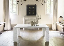 Discount Tavolo rettangolare in marmo Modello corinto di in Offerta Outlet Tavoli