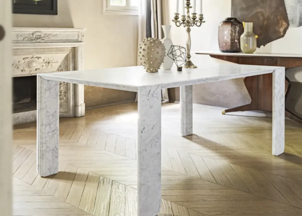 Discount Tavolo rettangolare in marmo Modello corinto di in Offerta Outlet Tavoli