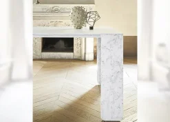 Discount Tavolo rettangolare in marmo Modello corinto di in Offerta Outlet Tavoli