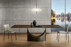 Lago Tavolo rettangolare in vetro U table di in Offerta Outlet- Tavoli