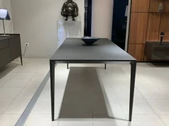 Rimadesio Tavolo rettangolare in vetro Long island di in Offerta Outlet- Tavoli