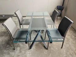 Easyline Tavolo rettangolare in vetro Romeo  di in Offerta Outlet- Tavoli