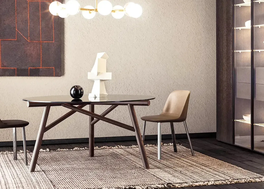 Tavolo rettangolare in vetro Maestro di in Offerta Outlet^Pianca Outlet