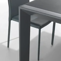 La Seggiola Tavolo rettangolare in vetro London beat in Offerta Outlet- Tavoli