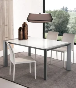 La Seggiola Tavolo rettangolare in vetro London beat in Offerta Outlet- Tavoli