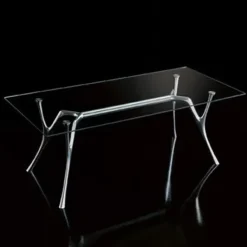 Hot Tavolo rettangolare in vetro Pegaso di in Offerta Outlet Tavoli