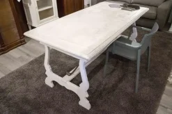 Tavolo rettangolare FG576 in legno massello Patina Maestrale^Marchetti New