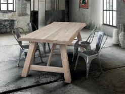 Tavolo rettangolare Tavolo in legno scontato del 40%^Collezione esclusiva Outlet