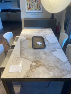 Riflessi Tavolo rettangolare Tavolo 200x100 in gres atlantis  di a prezzo riservato- Tavoli