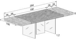 Tavolo rettangolare Tavolo air scontato del 36%^Lago Clearance