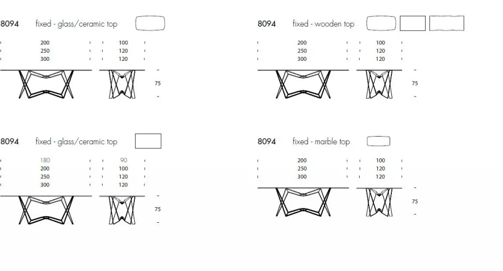 Best Tavolo Reverse glass in OFFERTA OUTLET Tavoli