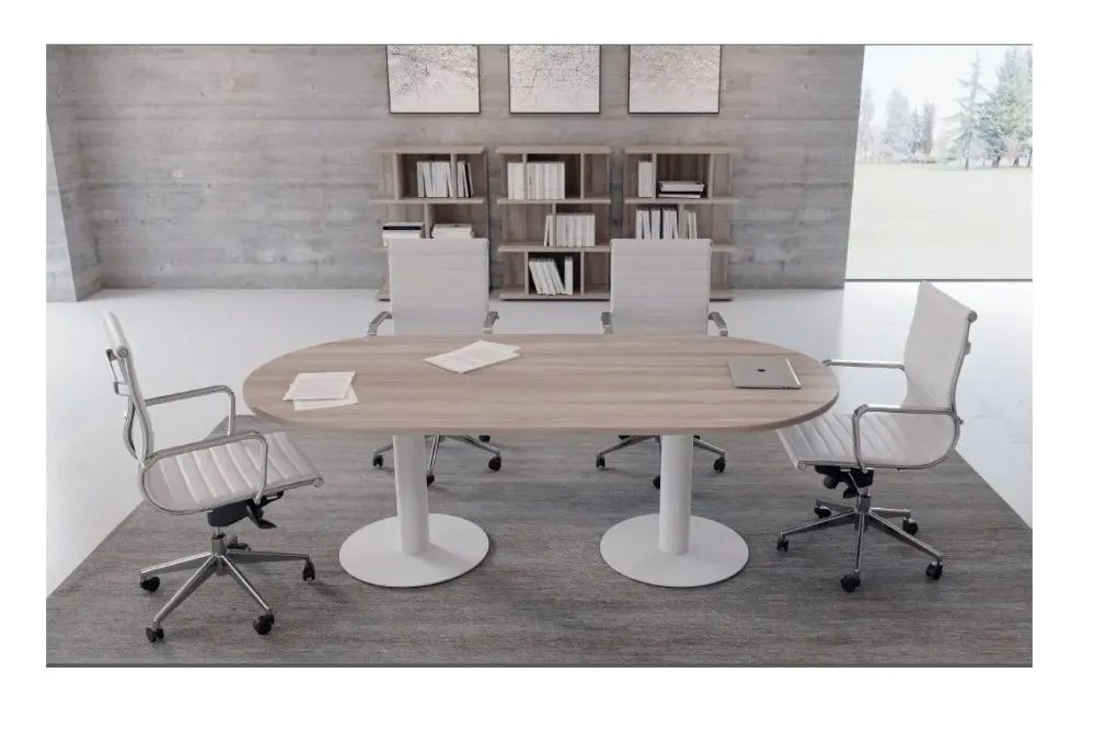 Flycom Tavolo riunione modello Plano round in OFFERTA OUTLET- Arredo Ufficio