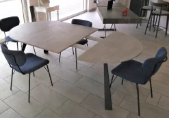 Tavolo rotondo allungabile Convivio^Ozzio