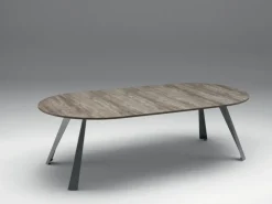 Tavolo rotondo allungabile Convivio^Ozzio